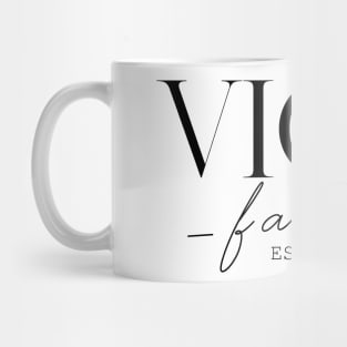 Vicki Family EST. 2020, Surname, Vicki Mug